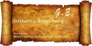 Guthercz Engelhard névjegykártya
